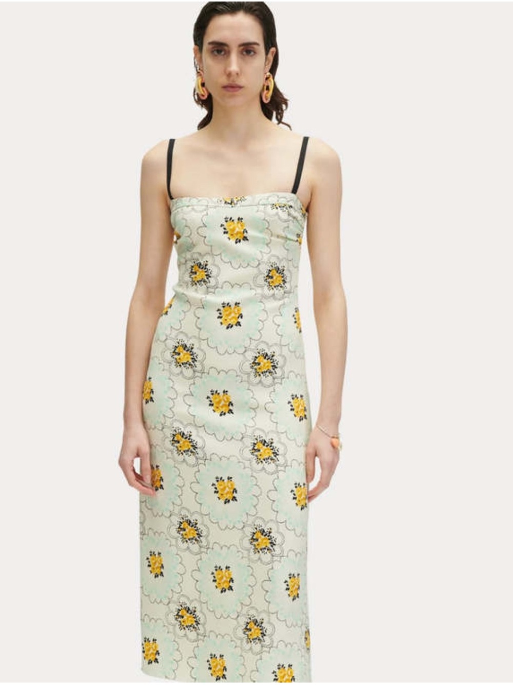 Rachel Comey Noris Dress Floral Medallion MIDI Size 8